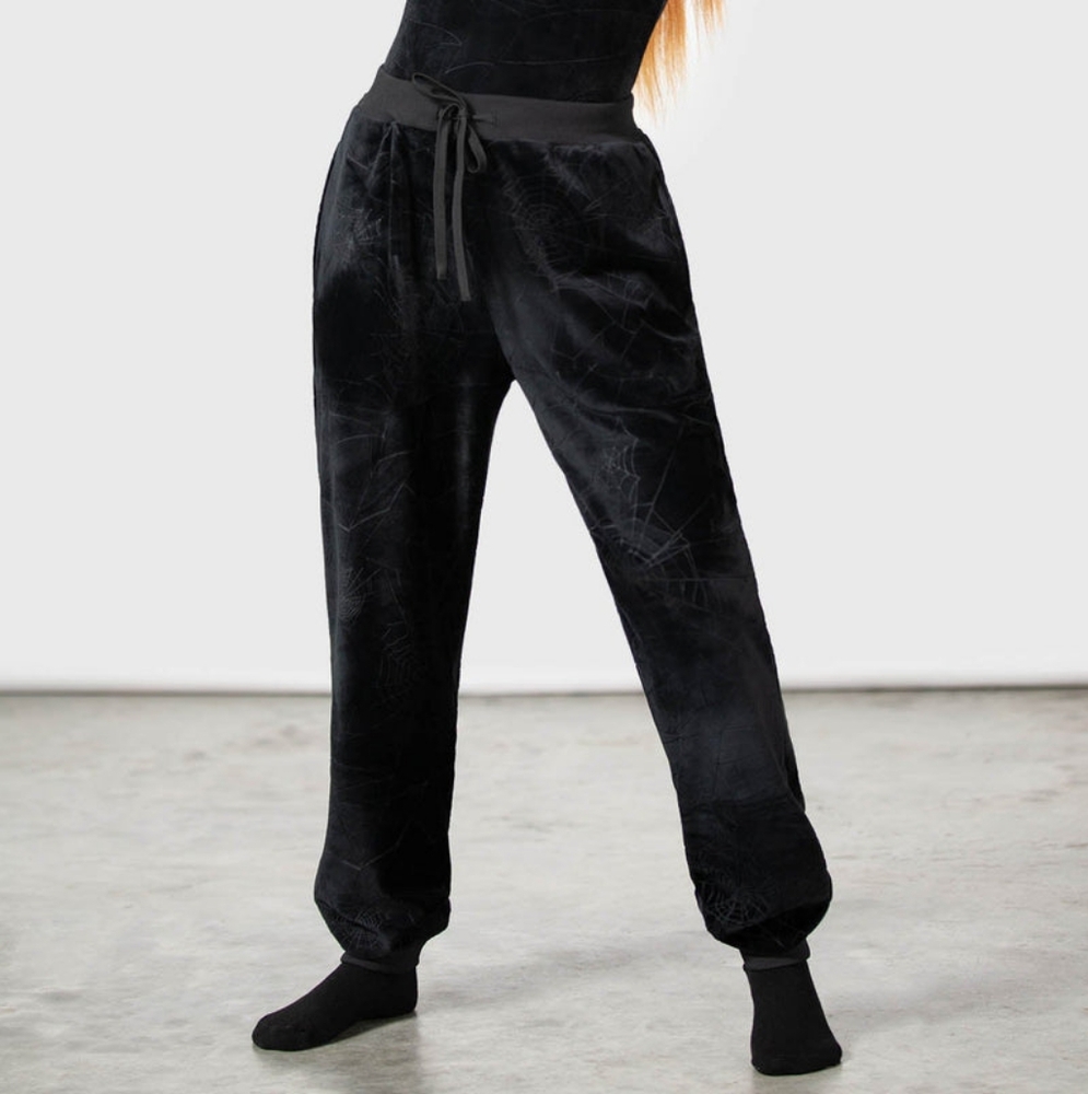 Black Velvet Women's Pants